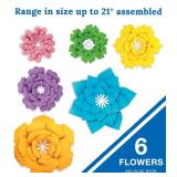 Carson Dellosa Creatively Inspired 3D Paper Flowers Decorations, 6 Colorful Large Paper Flowers for Flower Wall, Wedding, Bulletin Board, Cork Board, Party, Classroom Decor & More