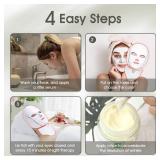 SDKWDH Led Face Mask Light Therapy, Red Light Therapy for Face, 7-1 Colors LED Facial Skin Care Mask - Retail: $79.33