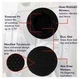 Anti Vibration Pads for Washing Machine with HexaGrip - Stops Washer Dryer Moving, Walking - Prevents Noise, Vibration Transfer - Rubber Antivibration Stabilizer Support Feet Mat - VIBRASHIELD 4 Pack