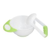 Baby Food Mash Bowl, Convenient Professional Easy Use Anti Scalding Baby Food Masher Bowl Set for Baby Food Mash Bowl for Make Vegetable Puree Fruit Puree