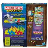 Monopoly Knockout Board Game | 2-8 Players | 20 Mins. Average | Quick-Playing Family Games for Kids, Teens, and Adults | Ages 8+