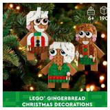 LEGO Gingerbread Ornaments Building Toy, Festive Gingerbread Décor, Great Family Activity or Holiday Decoration, Gift for 6 Year Old Kids, Boys and Girls, 40642