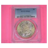 1898 O Silver Morgan Dollar PCGS MS63