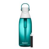 Brita Hard Sided Plastic Premium Filtering Water Bottle, BPA Free, Reusable, Replaces 300 Plastic Water Bottles, Filter Lasts 2 Months or 40 Gallons, Includes 1 Filter, Sea Glass   36 oz.