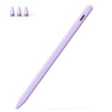 Stylus Pen for iPad, 13 mins Fast Charge for Apple iPad Pencil with Palm Rejection, Compatible with 2018 2024 iPad Air 3/4/5/6, iPad Mini 5/6, iPad 6/7/8/9/10, iPad Pro 11/12.9/13 (Purple)