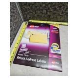 Avery Return Address Labels 2/3 x 1-3/4 600 Clear Labels (15695)