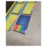 Small Notebook with Post-it Flags - Lot of 6 - New