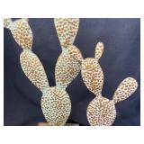 Metal and Wood Cactus Decor