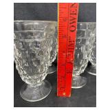 Set of 5 Fostoria Water Glasses