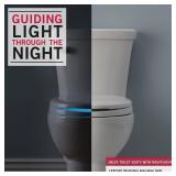 Delta Faucet 833902-N-WH Sanborne Elongated Potty Training Nightlight Toilet Seat with Slow Close and Quick-Release, White