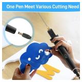 Foam Cutter, 10CM Styrofoam Cutter pen with Power Light, 100-240v / 15w Foam Cutter Electric Styrofoam Cutting Tool for Handcraft