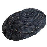 Knit Picks Wool of The Andes Worsted Weight Donegal Tweed Navy Black Yarn (1 Ball - Lighthouse Heather)