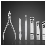 Nail Clippers Set Fingernail and Toenail Clipper Cutters, Manicure Pedicure Kit -18 Pieces Stainless Steel Professional Grooming Kits, Nail Care Tools with Luxurious Travel Case