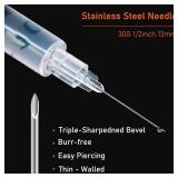 1ml Syringe with 30Ga 1/2in Needle, Individually Wrapped, Pack of 20