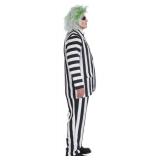 Party City Beetlejuice Costume for Men - Costume Includes Jacket with Attached Shirt & Tie and Pants XL