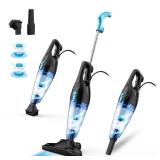 TC-JUNESUN Corded Vacuum Cleaner, 4 in 1 Lightweight Corded Stick Vacuum Cleaner 12Kpa Power Suction Handheld Vacuum with Washable HEPA Filter for Home, Pet Hair, Carpet, Hard Floors