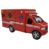 KiNSMART Rescue Team Ambulance 5" Die Cast Metal Cabin w/Pullback Action