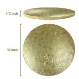 Cakebon Cake Boards 1/2 Inch Thick Cake Drums - Gold Cake Board Professional Smooth Straight Edges 1-Pack - Cake Drum Cake Boards 10 Inch Round