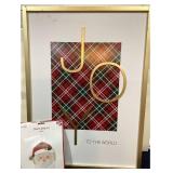 Joy to the World Framed (26 x 19) and Santa EMB Kit