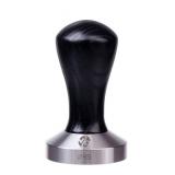 Tamper - Espresso Tamper - mm Tamper - Coffee Tamper Classic Series - Coffee Press Tool - Tamper Espresso - Stainless Steel Espresso Tamper - Handle Solid Wood - Pressure Base Tampers (black, 49mm)