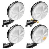 MOONTIP 150W 4 Pack LED Barn Light, 20000LM Dusk to Dawn Outdoor Lighting with 150° Adjustable Photocell, 6500K Daylight Yard Lights, IP66 Waterproof Area Street Light for Farmhouse Barns Warehouse -