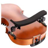 SUEWIO Violin Shoulder Rest for 4/4 Size, Premium Aluminum Alloy Violin Shoulder Rest with Thicken Comfortable Foam Pad & Height Adjustable Feet