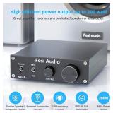 Fosi Audio M03 200 Watt TPA3255 Subwoofer Amplifier Mini Mono Channel Audio Power Amp for Home Theater Full-Frequency and SUB Bass Switchable with 32V/5A Power Supply - Retail: $79.99