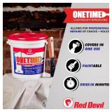 Red Devil 0542 ONETIME Lightweight Spackling, 1/2 Pint, White, 8 Ounce