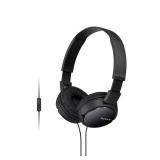 Sony ZX Series Wired On-Ear Headphones with Mic, Black MDR-ZX110AP