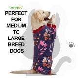 LovinPet Large Dog Pajamas, Navy Berries Print, Large Dog Jammies, Pitbull Dog PJ