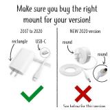 Dot Genie Google WiFi [OLD RECTANGULAR PLUG â NOT CURRENT ROUND PLUG] Outlet Holder Mount Stand: No Messy Screws! (3-pack)