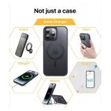 andobil for iPhone 15 Pro Max Case [360Â° Ring Stand] [Compatible with Magsafe] Military Drop Protection Slim Magnetic iPhone 15 Promax Phone Case for Men Women- Easy-Relax Series- Matte Black