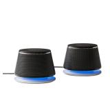 Amazon Basics Stereo 2.0 Speakers for PC or Laptop, 3.5mm Aux input, USB-Powered, 1 Pair, Black