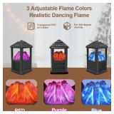 Mini Small Indoor Electric Fireplaces Lanterns Space Heaters Stove 3D Flame Freestanding Portable Electric Fireplace Space Heaters for Indoor Use with Remote Timer Thermostat