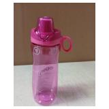 Pogo BPA-Free Plastic Water Bottle with Chug Lid, Fuchsia, 18 oz.