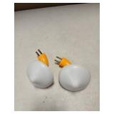 Mudder 2 Pack Mushroom Night Light Plug in Lamp Sensor LED Mushroom NightLight Cute Mushroom Wall Lamps for Kids Christmas Decor Gifts(Lovely Style,Yellow and White)