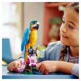 LEGO Creator 3 in 1 Exotic Parrot Building Toy Set, Transforms to 3 Different Animal Figures - from Colorful Parrot, to Swimming Fish, to Cute Frog, Creative Toys for Kids Ages 7 and Up, 31136