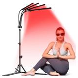 Shyineyou Red Light Therapy, 660nm&850nm Infrared Light Therapy with 360Â° Twistable Gooseneck, Adjustable Stand Red Light Lamp for Body, Face, Neck, Shoulder - Retail: $106.08