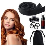 Bicico Heatless Hair Curling Headband for Women, No Heat Curl Ribbon for Overnight Waves and Curls - 8 Piece Set