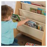 KidKraft Wood and Canvas Sling Bookshelf Furniture for Kids â Natural, Gift for Ages 3+