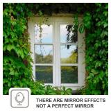 WPCTEV Window Film One Way Mirror Film Privacy Static Non-Adhesive Decorative Heat Control Anti UV Window Tint for Home and Office Silver 6 Mil 35.4 Inch x 13.1 Feet