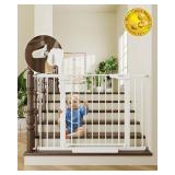 Cumbor 29.7-46" Baby Gate for Stairs, Mom