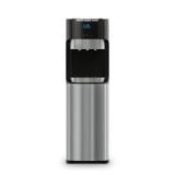 Brio Bottom Loading Water Cooler Dispenser for 5 Gallon Bottles - 3 Temperatures with Hot, Room & Cold Spouts, Child Safety Lock, LED Display with Empty Bottle Alert, Stainless Steel - Retail: $179.62