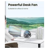 Gaiatop USB Desk Fan, 3 Speeds with Strong Airflow, 5.5 Inch Quiet Small Portable Table Fan, 90° Rotate Personal Cooling Fan For Bedroom Home Office Desktop Travel (Black)