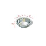 Van Ness Pets Lightweight Stainless Steel Cat Bowl, 8 OZ Food And Water Dish, Natural