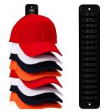 MAGTSMEI Hat Organizer for Baseball Caps, 1 Pack Hat Rack Adhesive Hat Hooks for Wall Hold Up to 16 hats, Hat Storage Display Hat Hanger Holder for Door Closet, Patent Pending