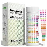 Water Testing Kits for Drinking Water 125 Strips 16 in 1 Well and Drinking Water Test Kit, TESPERT Water Test Strips with Hardness, pH, Lead, Iron, Copper, Chlorine, and More