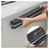 Winunite Magnetic Car Door Dent Protector PU Leather Car Door Protector Car Door Ding Protector Door Ding Bumper Protector for Vehicles Black(Pack of 2)