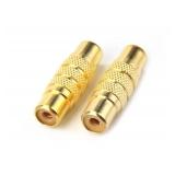 RCA Coupler, Devinal RCA Female to RCA Female Adapter Gold Plated RCA A/V Joiner Gender Changer Video Audio Converter (2 Pack)