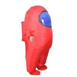 PQ Impostor Inflatable Astronaut Space Costume, Inflatable costume, Full Body Halloween Cosplay Costumes for Adult Game Fans (Red) One Size Fits Most